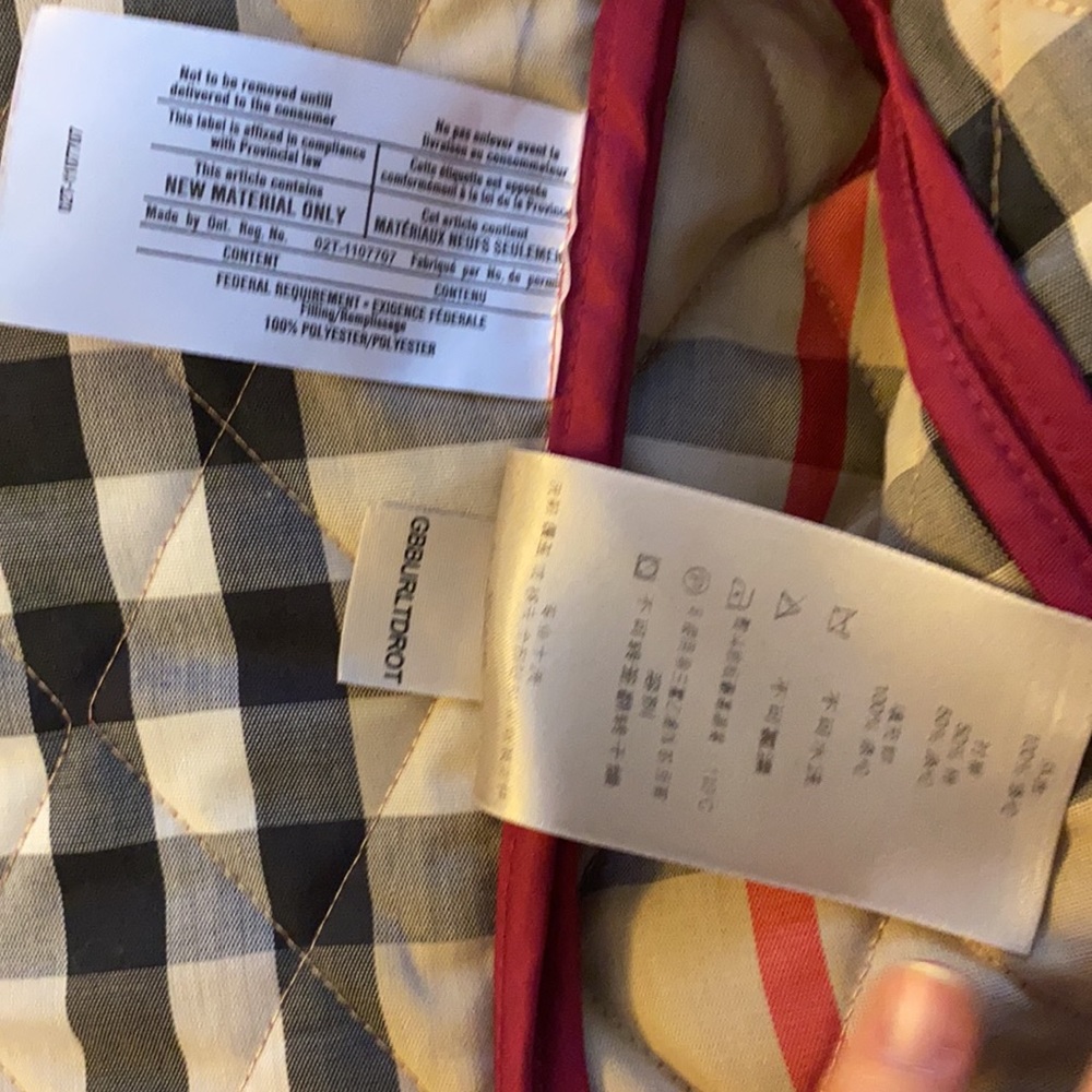 Burberry Quilted Bomber Jacket in Deep Burgundy - Picture 14 of 16